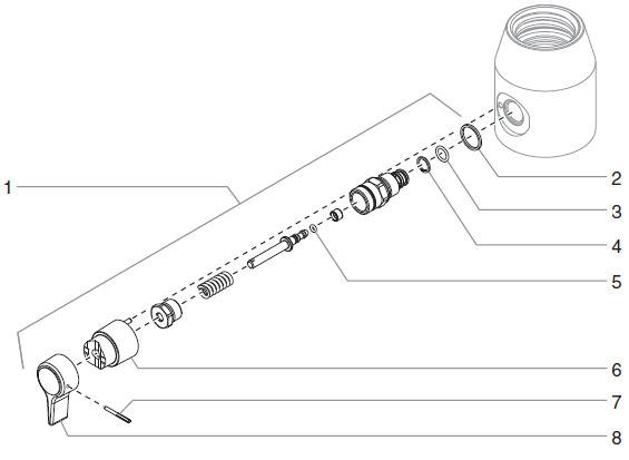 1140ix Digital Prime Spray Valve Assembly Parts(P/N 800-915)